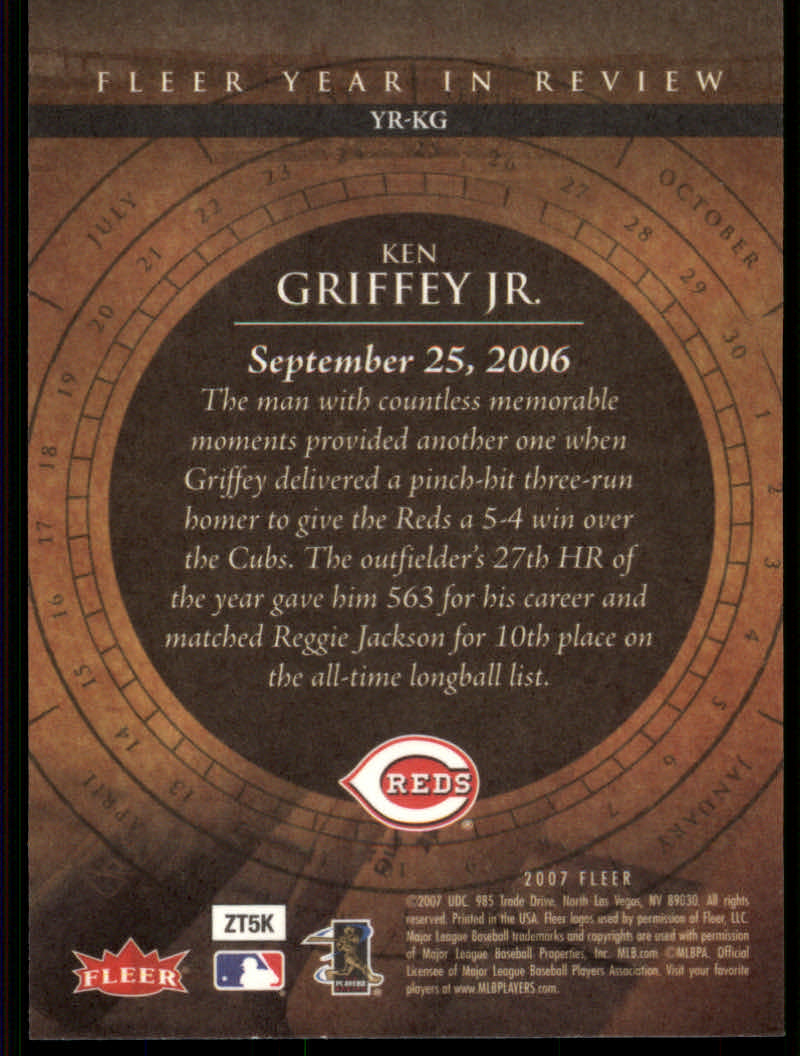 2007 Fleer Baseball "Year in Review" Insert Cards - Picture 13 of 21