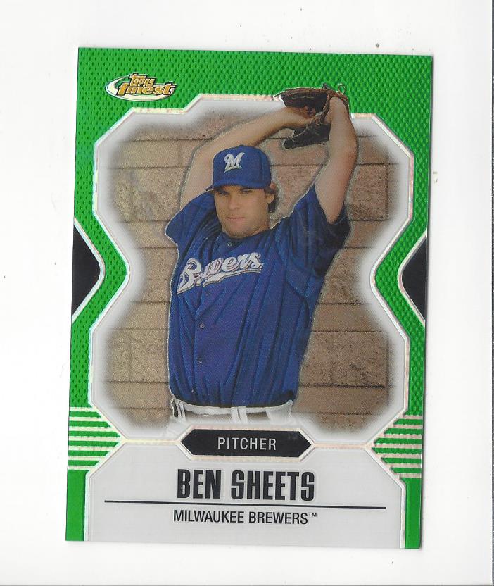 2007 Finest Refractors Green #5 Ben Sheets