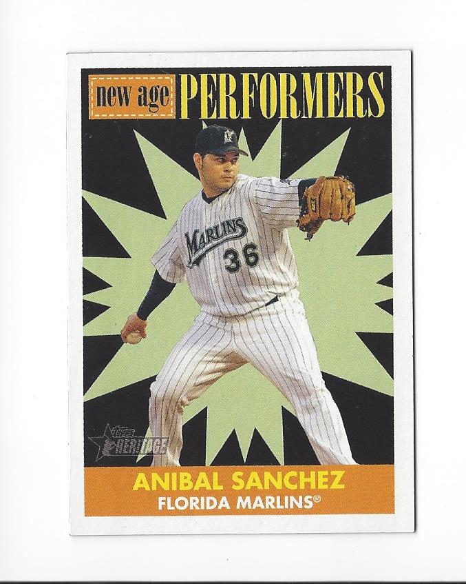 2007 Topps Heritage New Age Performers #NP7 Anibal Sanchez