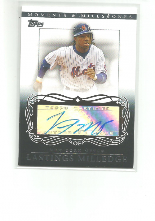 2007 Topps Moments and Milestones Milestone Autographs #LM Lastings Milledge D