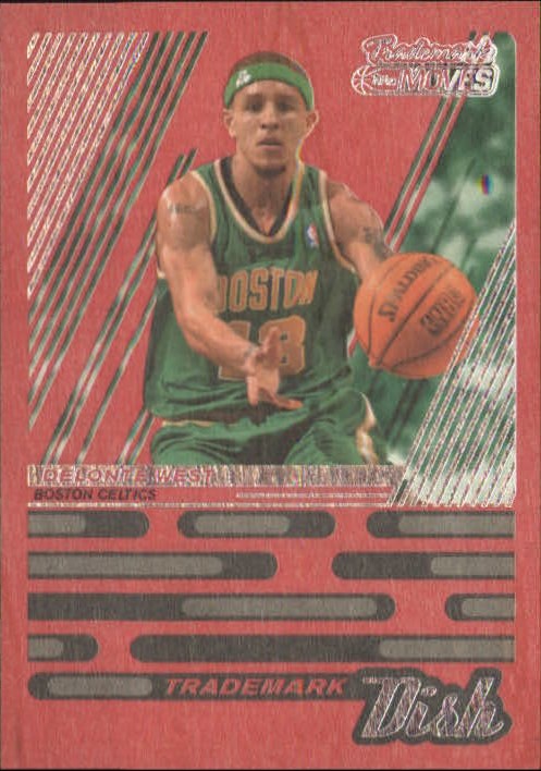 2006-07 Topps Trademark Moves Dish Wood Red #TDI4 Delonte West