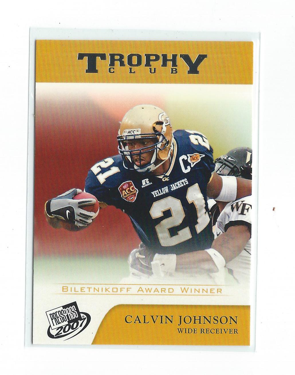 2007 Press Pass #71 Calvin Johnson TC