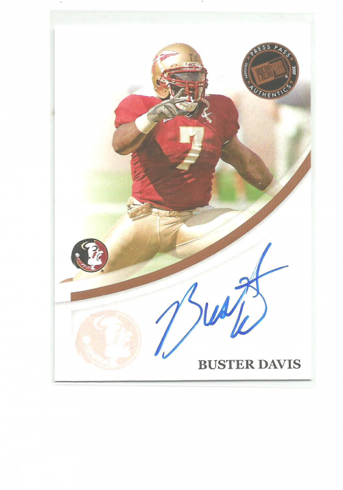 2007 Press Pass Autographs Bronze #17 Buster Davis