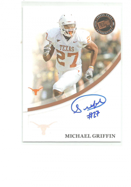 2007 Press Pass Autographs Bronze #22 Michael Griffin