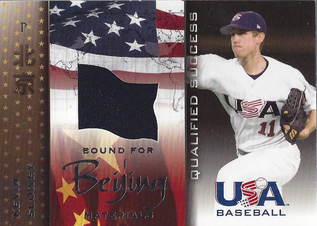 2006-07 USA Baseball Bound for Beijing Materials #1 Kevin  Slowey Jsy