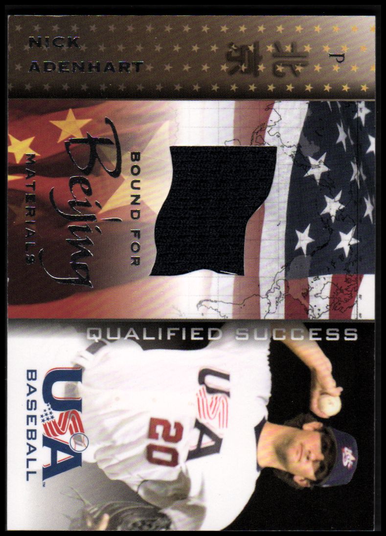 2006-07 USA Baseball Bound for Beijing Materials #2 Nick Adenhart Jsy