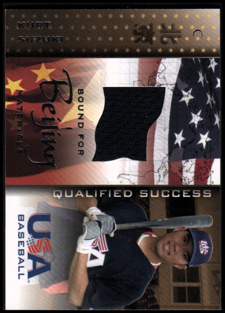 2006-07 USA Baseball Bound for Beijing Materials #9 Kurt Suzuki Jsy