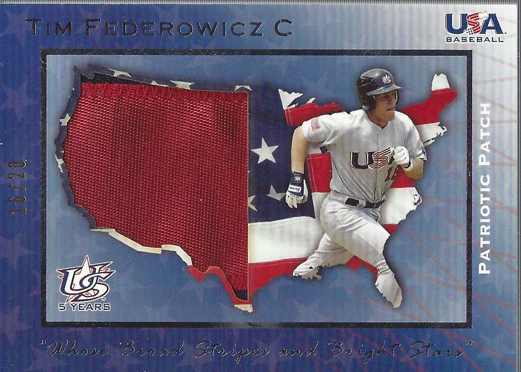 2006-07 USA Baseball Patriotic Patches #12 Tim Federowicz