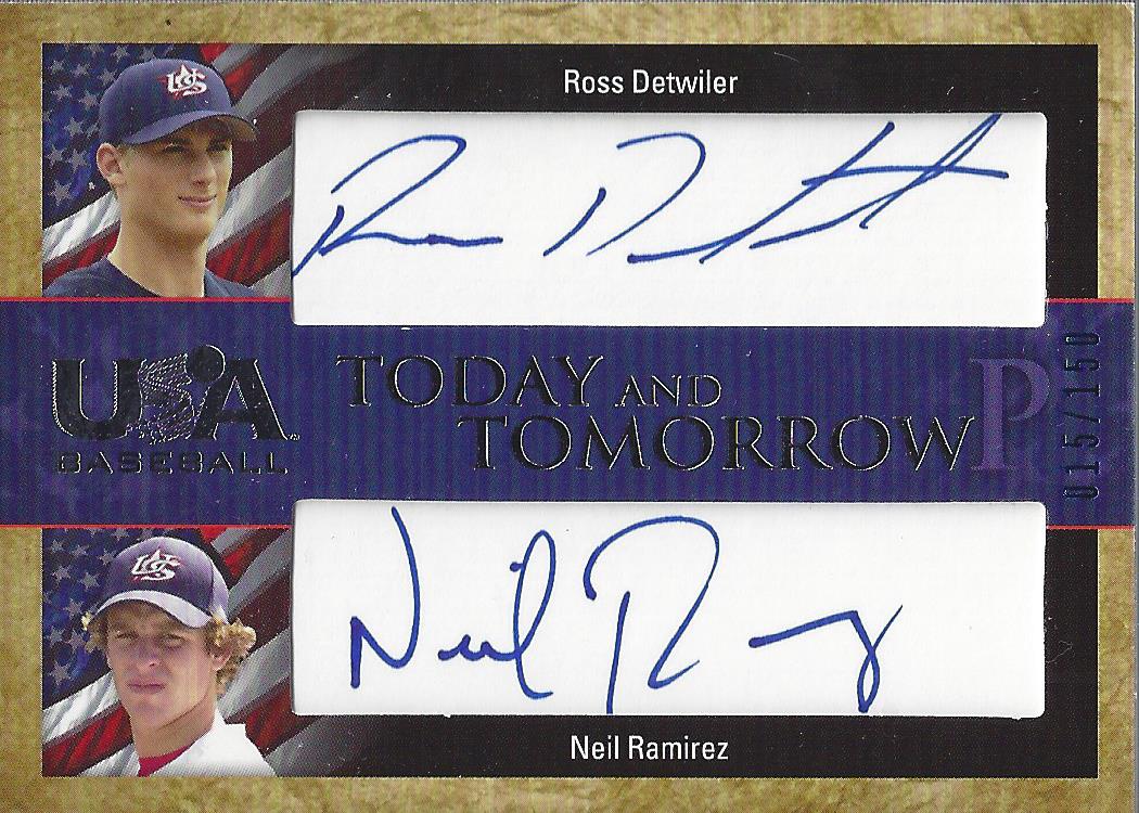 2006-07 USA Baseball Today and Tomorrow Signatures Blue #3 Ross Detwiler/Neil Ramirez