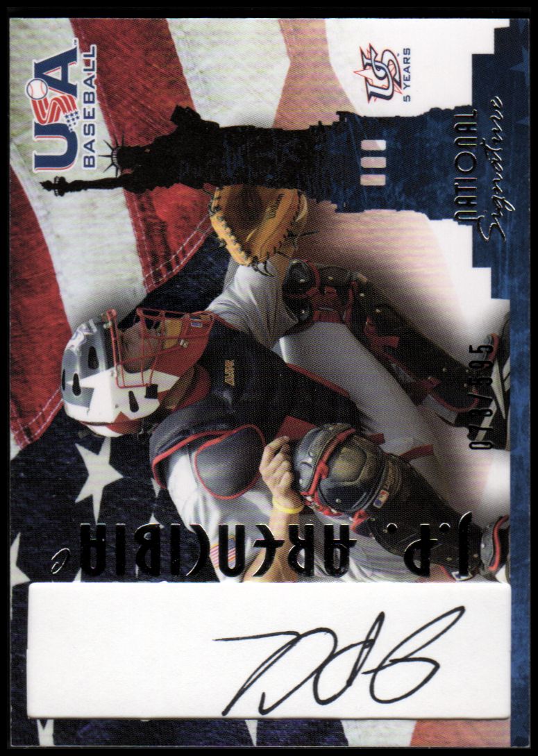 2006-07 USA Baseball Signatures Black #20 J.P. Arencibia
