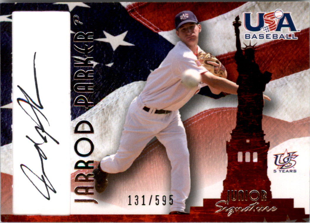 2006-07 USA Baseball Signatures Black #27 Jarrod Parker