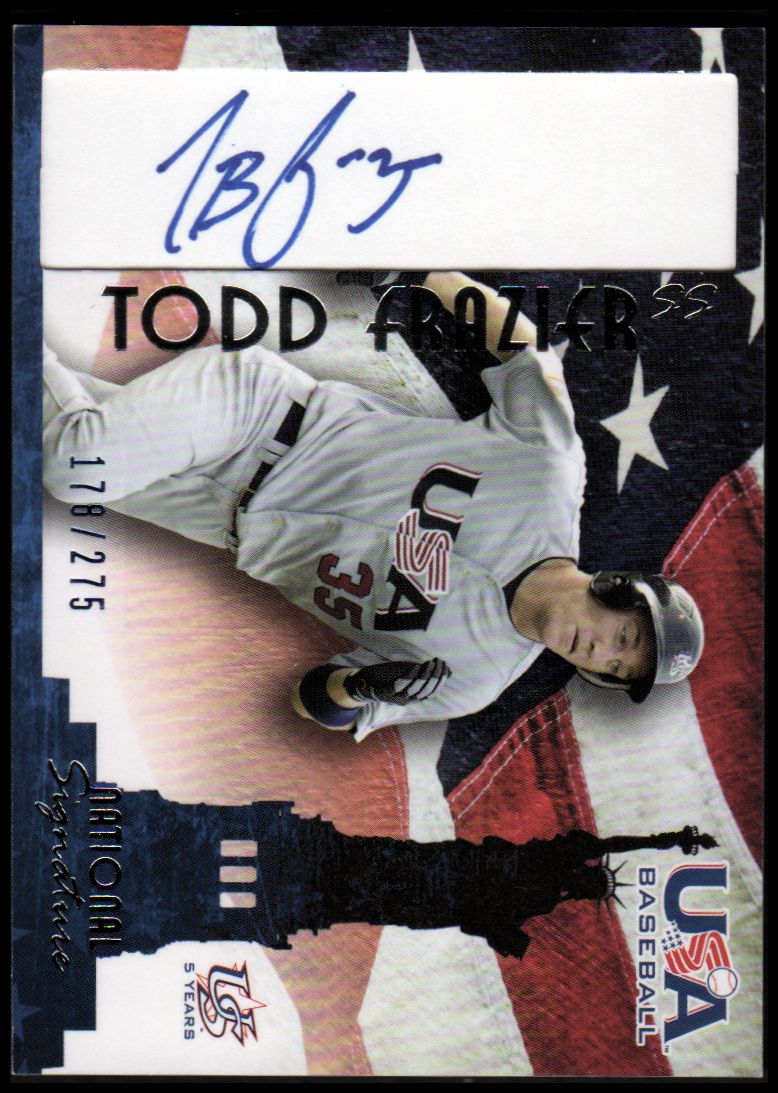 2006-07 USA Baseball Signatures Blue #19 Todd Frazier