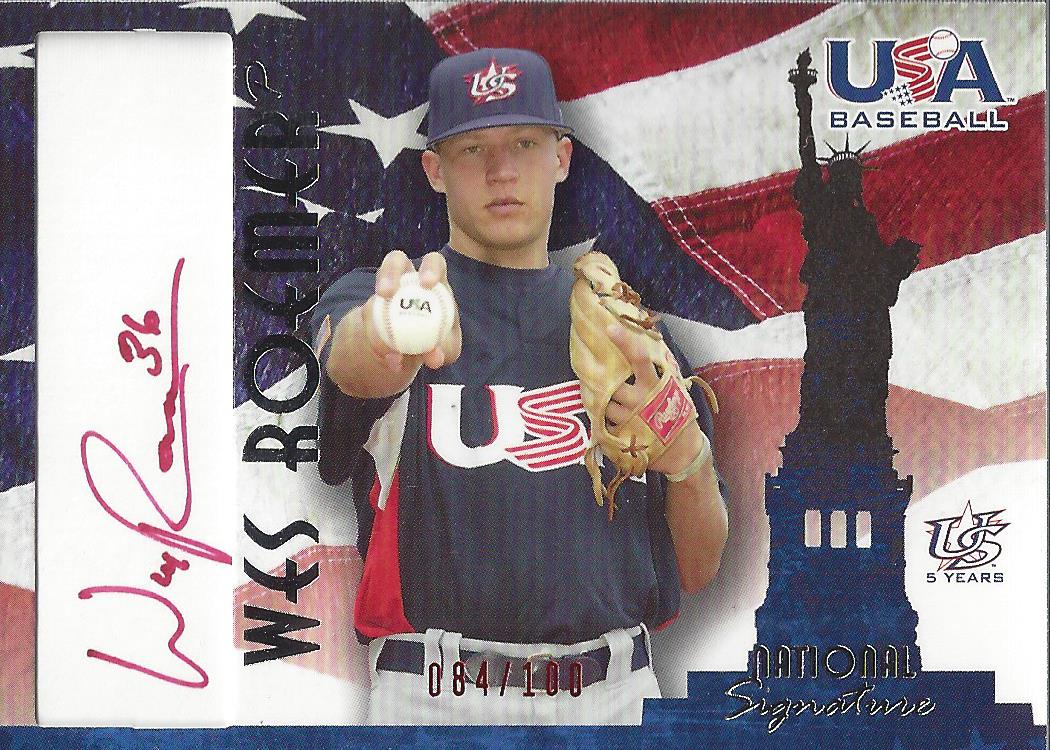 2006-07 USA Baseball Signatures Red #21 Wes Roemer