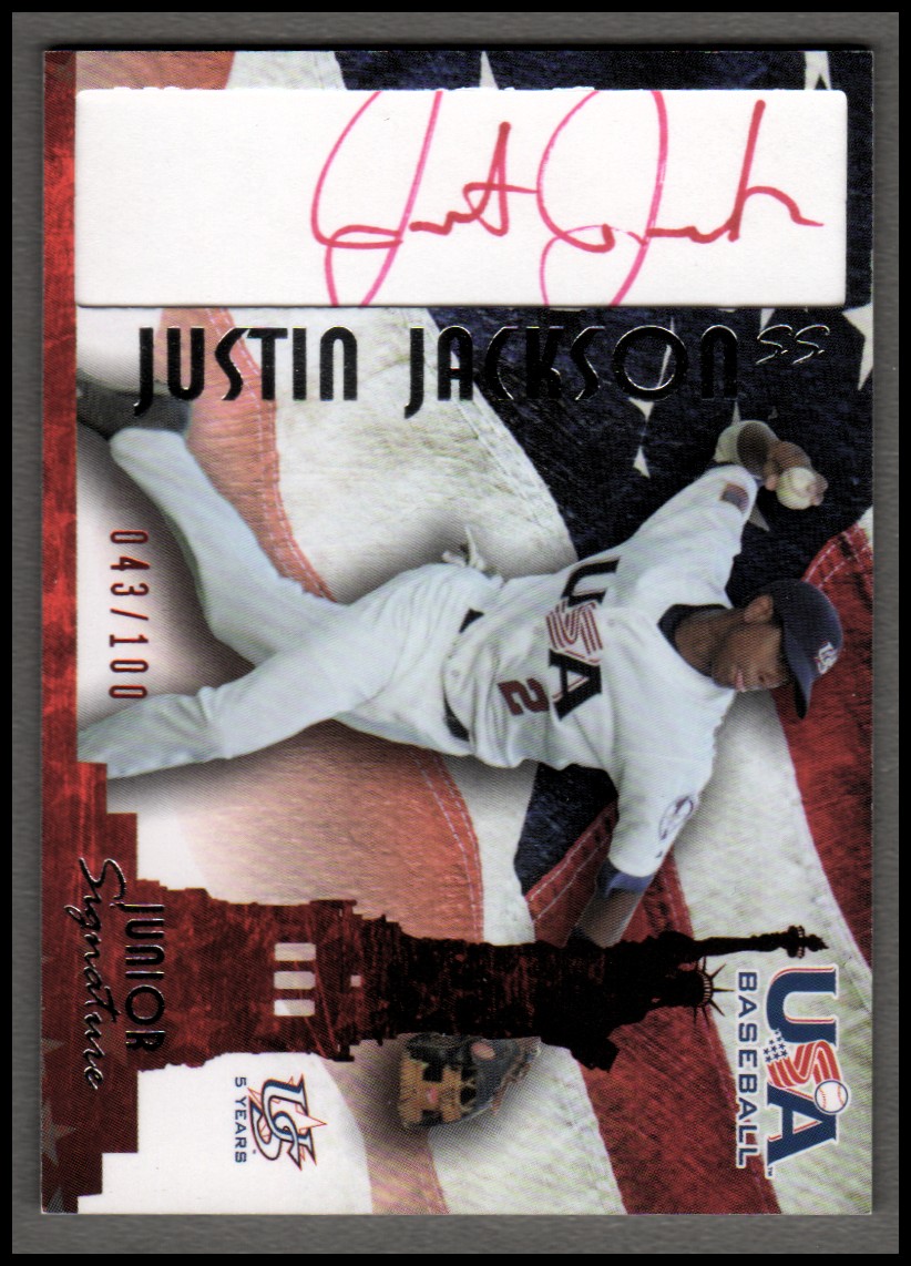 2006-07 USA Baseball Signatures Red #31 Justin Jackson