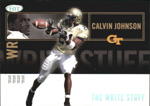2007 SAGE HIT Write Stuff #3 Calvin Johnson