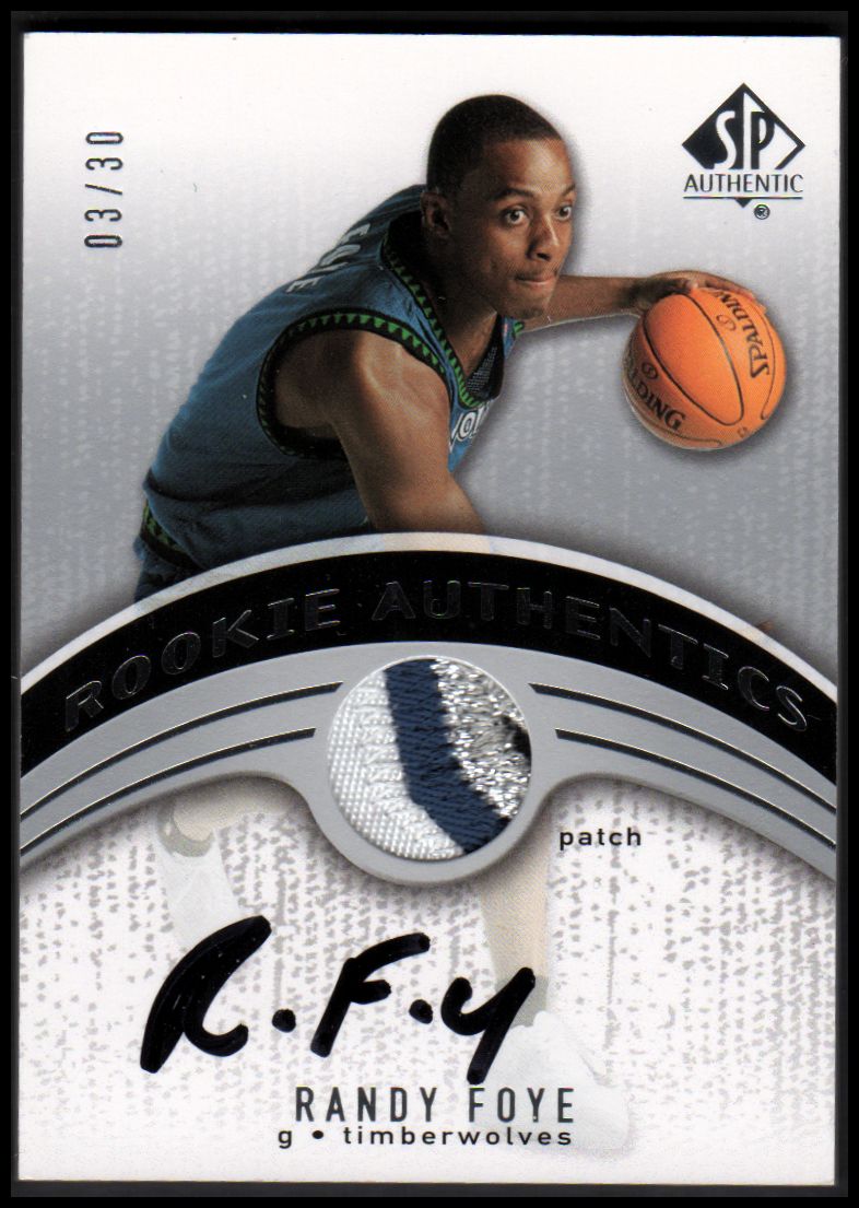 2006-07 SP Authentic Rookie Autographed Patches #RF Randy Foye