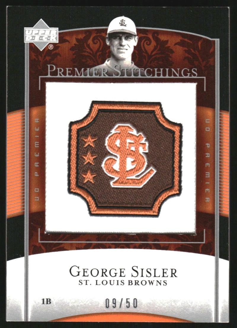 2007 Upper Deck Premier Stitchings #40 George Sisler