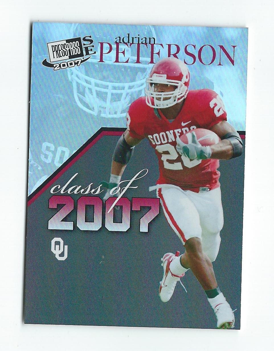 2007 Press Pass SE Class of 2007 #5 Adrian Peterson