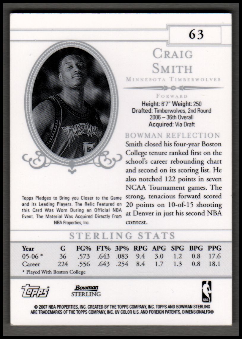 2006-07 Bowman Pallacanestro Sterling A SCELTA - Foto 66 di 104