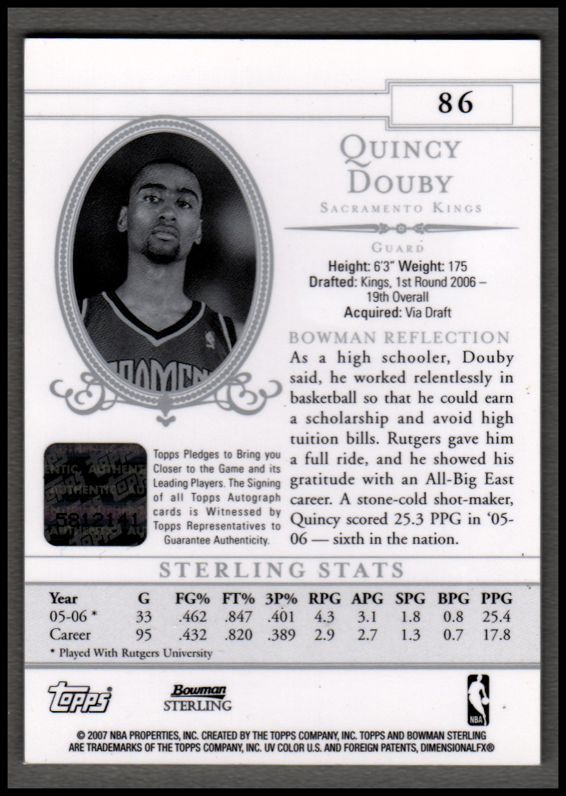 2006-07 Bowman Pallacanestro Sterling A SCELTA - Foto 89 di 104
