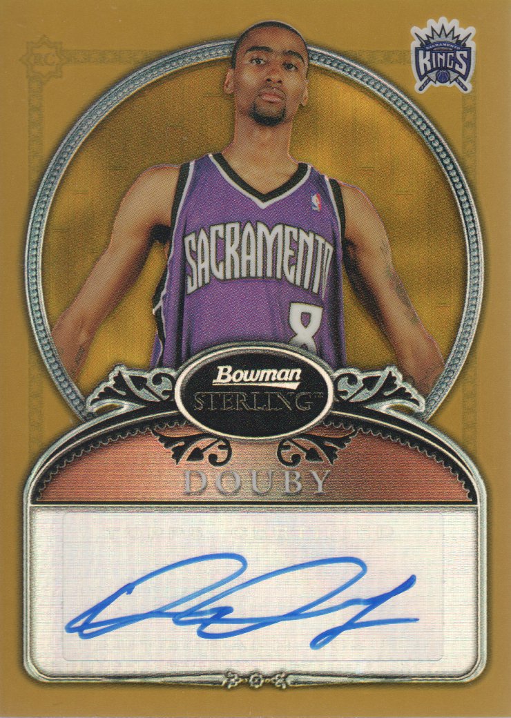 2006-07 Bowman Sterling Refractors Gold #86 Quincy Douby AU/349