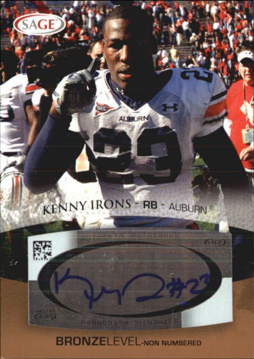 2007 SAGE Autographs Bronze #A27 Kenny Irons