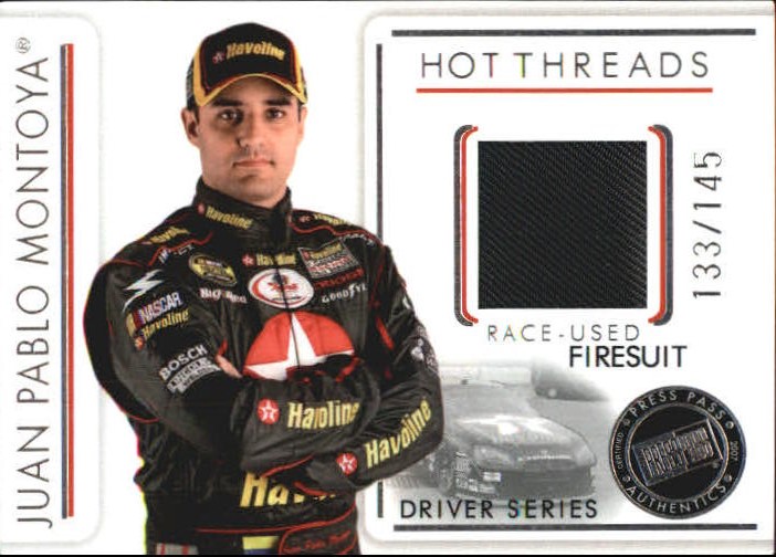 2007 Press Pass Premium Hot Threads Drivers #HTD16 Juan Pablo Montoya