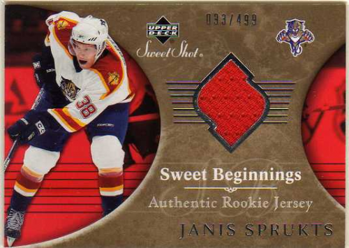 2006-07 Sweet Shot #126 Janis Sprukts JSY RC