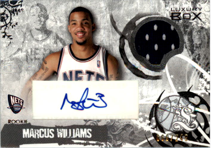 2006-07 Topps Luxury Box Rookie Relics Autographs #MW Marcus Williams