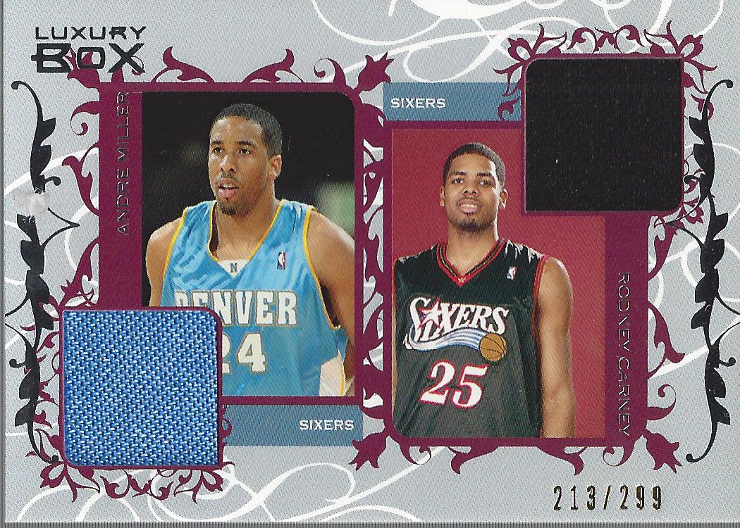 2006-07 Topps Luxury Box Courtside Relics Dual #AM Andre Miller/Rodney Carney