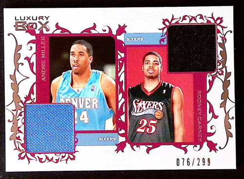 2006-07 Topps Luxury Box Courtside Relics Dual #AM Andre Miller/Rodney Carney