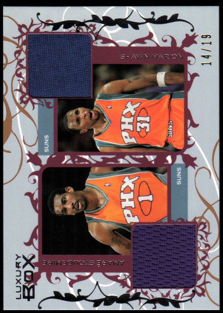 2006-07 Topps Luxury Box Courtside Relics Dual Bronze #SM Amare Stoudemire/Shawn Marion
