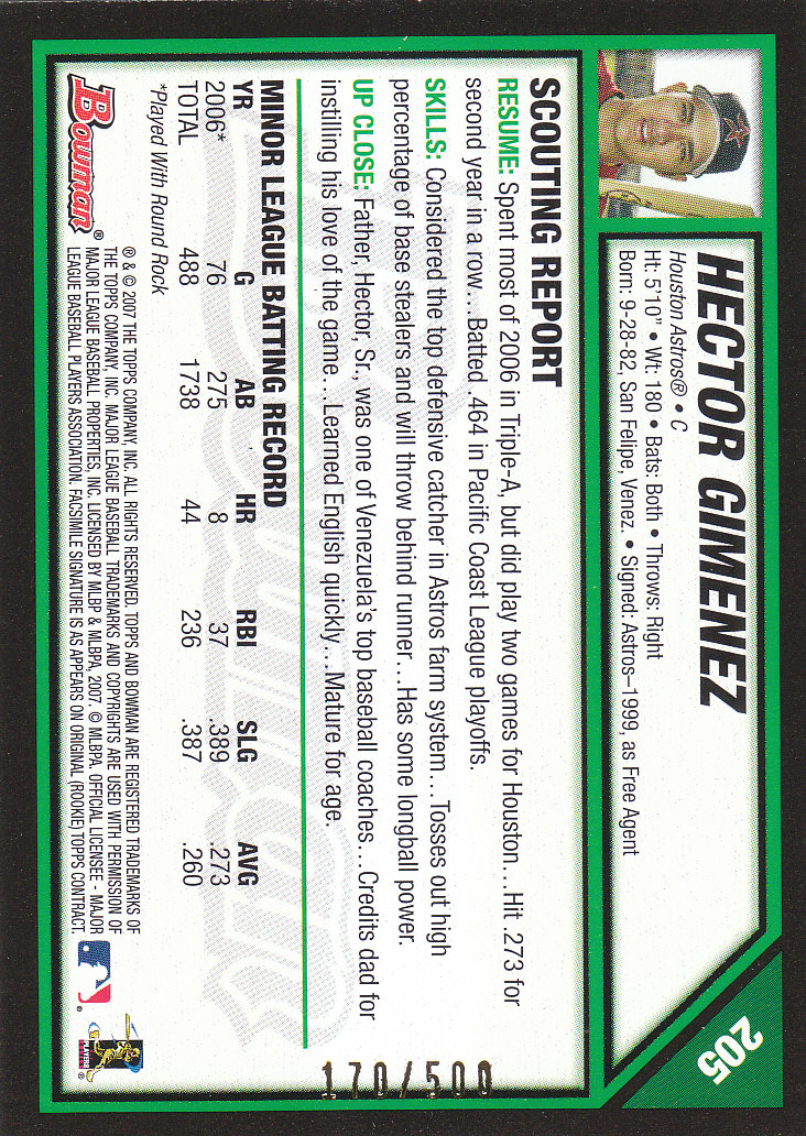 2007 Bowman Baseball "Main Set Blue" Parallel Cards - Picture 27 of 29