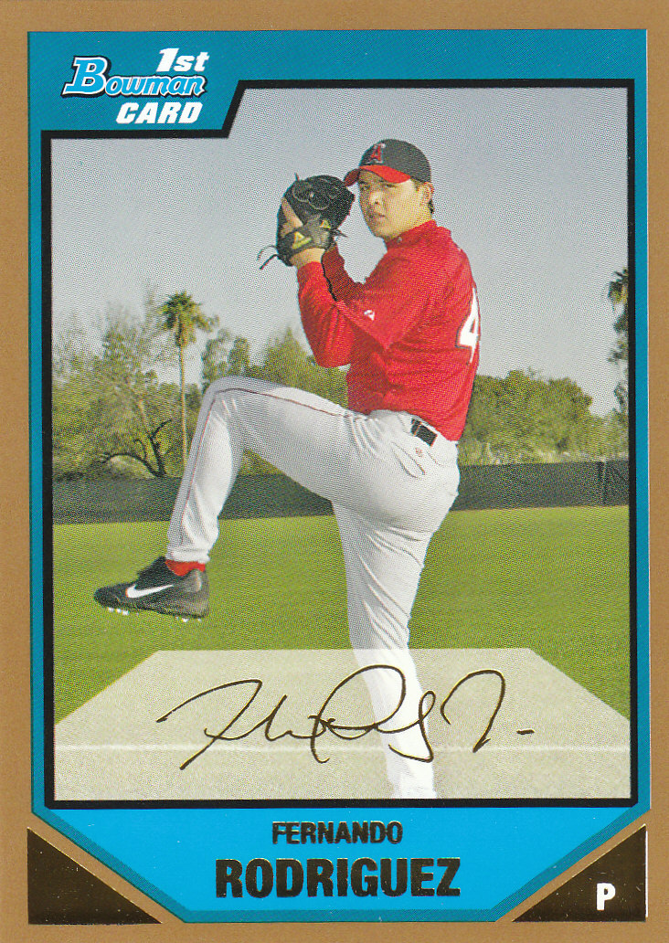 2007 Bowman Baseball "Prospects Gold" Parallel Cards - Picture 125 of 136
