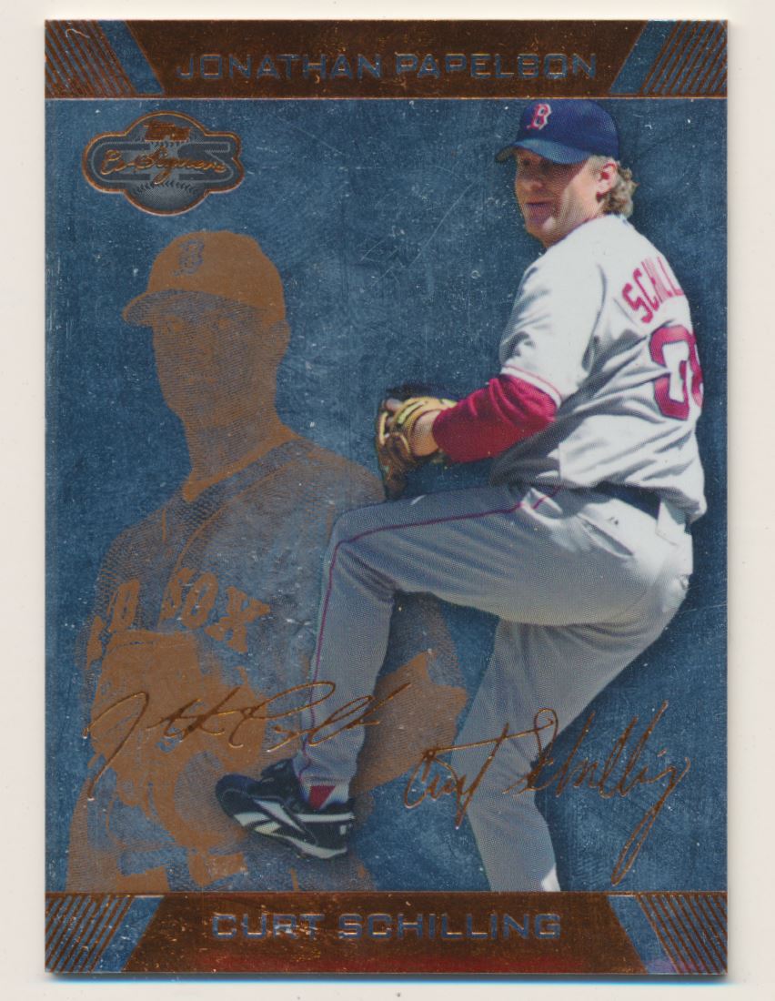 2007 Topps Co-Signers Silver Bronze #19B Curt Schilling w/Johnathan Papelbon