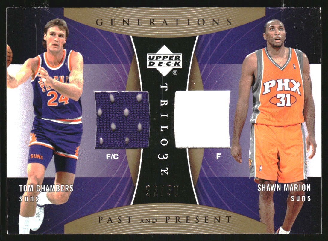 2006-07 Upper Deck Trilogy Generations Past and Present Memorabilia #PPMCM Tom Chambers/Shawn Marion