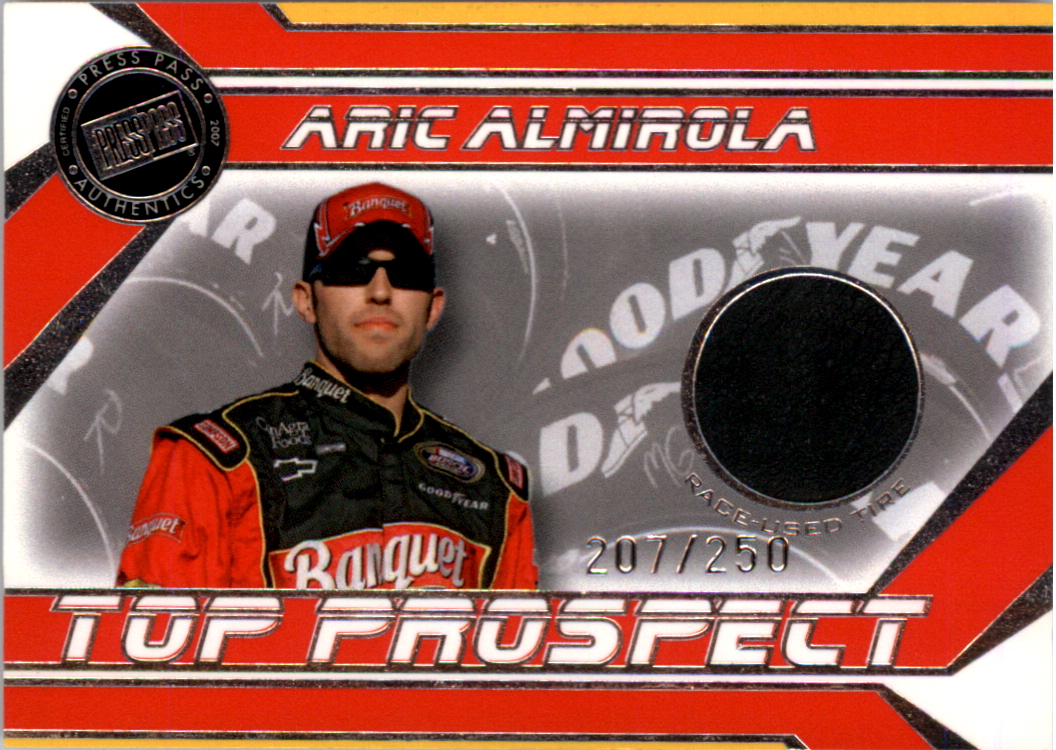 2007 Press Pass Top Prospects Tires Silver #AAT Aric Almirola