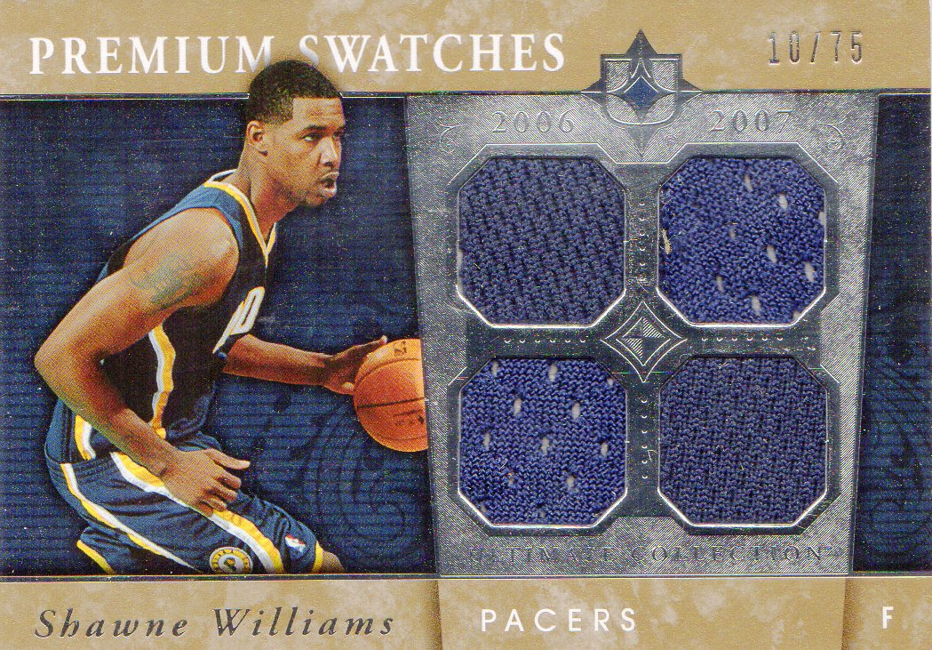 2006-07 Ultimate Collection Premium Swatches #PRWI Shawne Williams