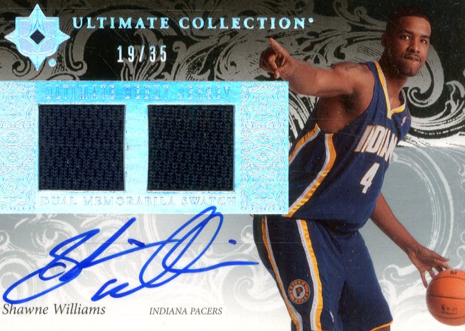 2006-07 Ultimate Collection Debut Jerseys Autographs #UDWI Shawne Williams