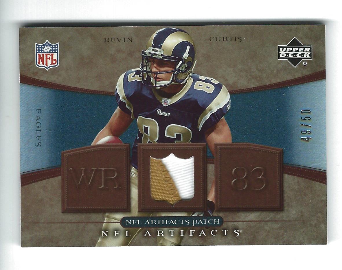 2007 Artifacts NFL Artifacts Patch #NFLKC Kevin Curtis