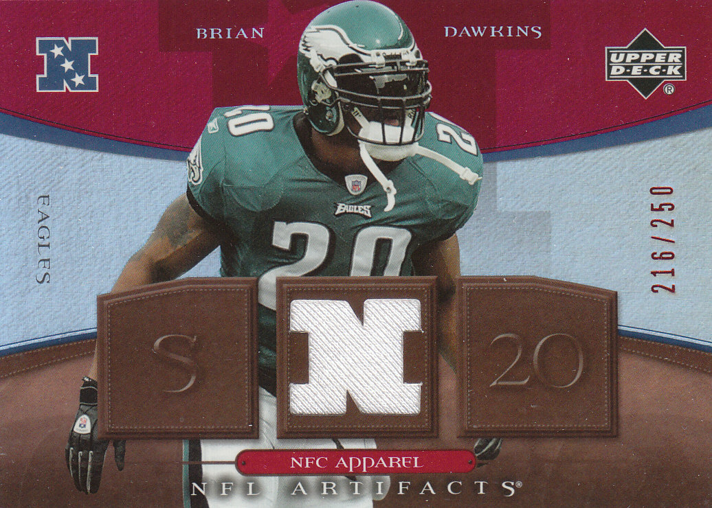 2007 Artifacts (Upper Deck) Football "Memorabilia" Insert Cards - Picture 4 of 19