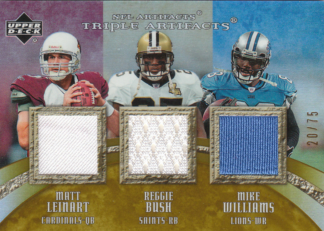 2007 Artifacts (Upper Deck) Football "Memorabilia" Insert Cards - Picture 12 of 19