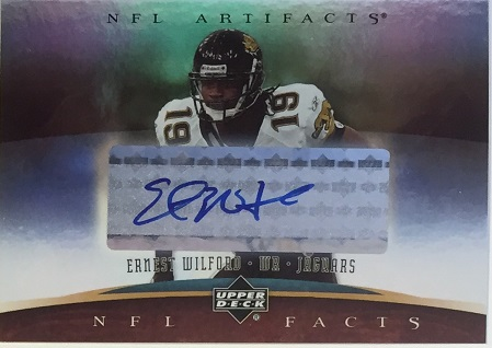 2007 Artifacts NFL Facts Autographs Foil Parallel #EW Ernest Wilford