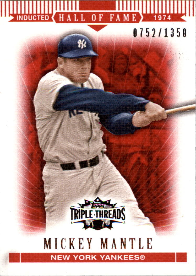 2007 Topps Triple Threads #7 Mickey Mantle
