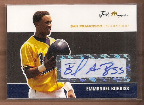 2007 Just Autographs Signatures Black #5 Emmanuel Burriss