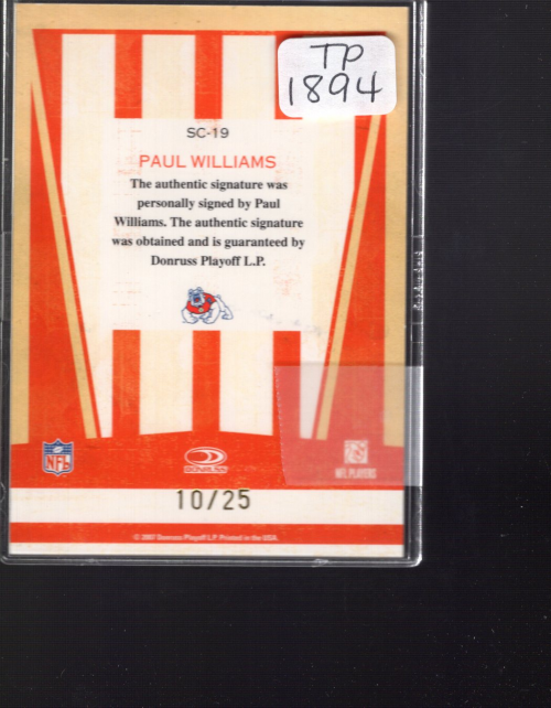 B3827- 2007 Donruss Classics FB #s 1-100 +Inserts -You Pick- 15+ FREE US SHIP - Picture 265 of 279