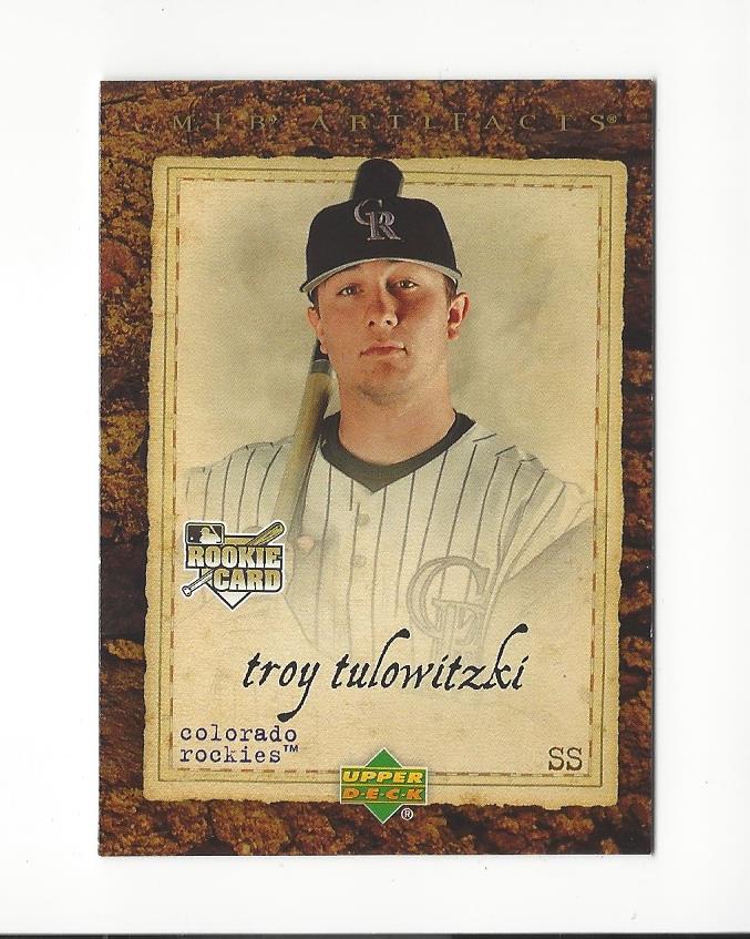 2007 Artifacts #100 Troy Tulowitzki (RC)
