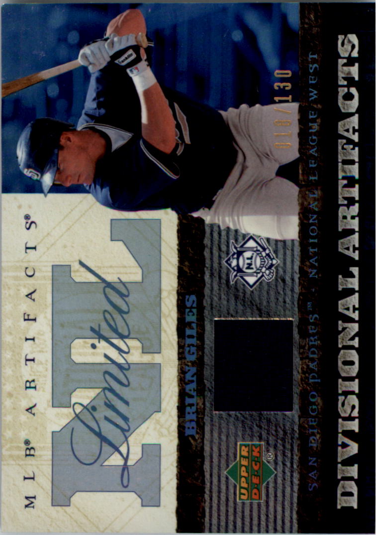 2007 Artifacts Divisional Artifacts Limited #BG Brian Giles