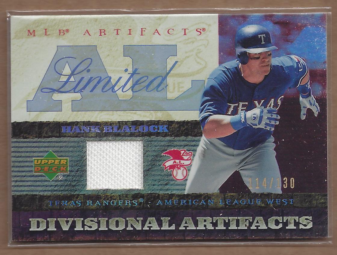 2007 Artifacts Divisional Artifacts Limited #HB Hank Blalock