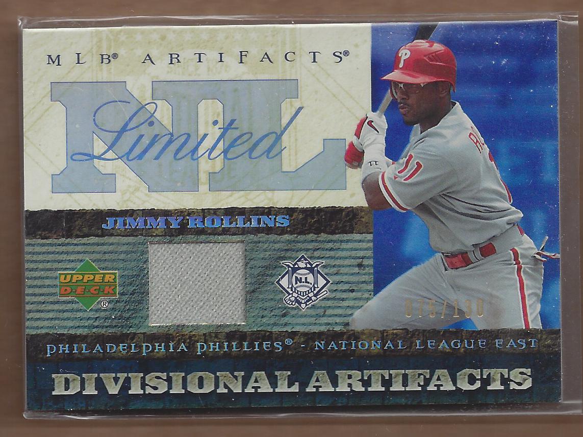 2007 Artifacts Divisional Artifacts Limited #JR Jimmy Rollins